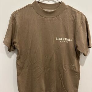 Fear of God Essentials Tan Short Sleeve Tee